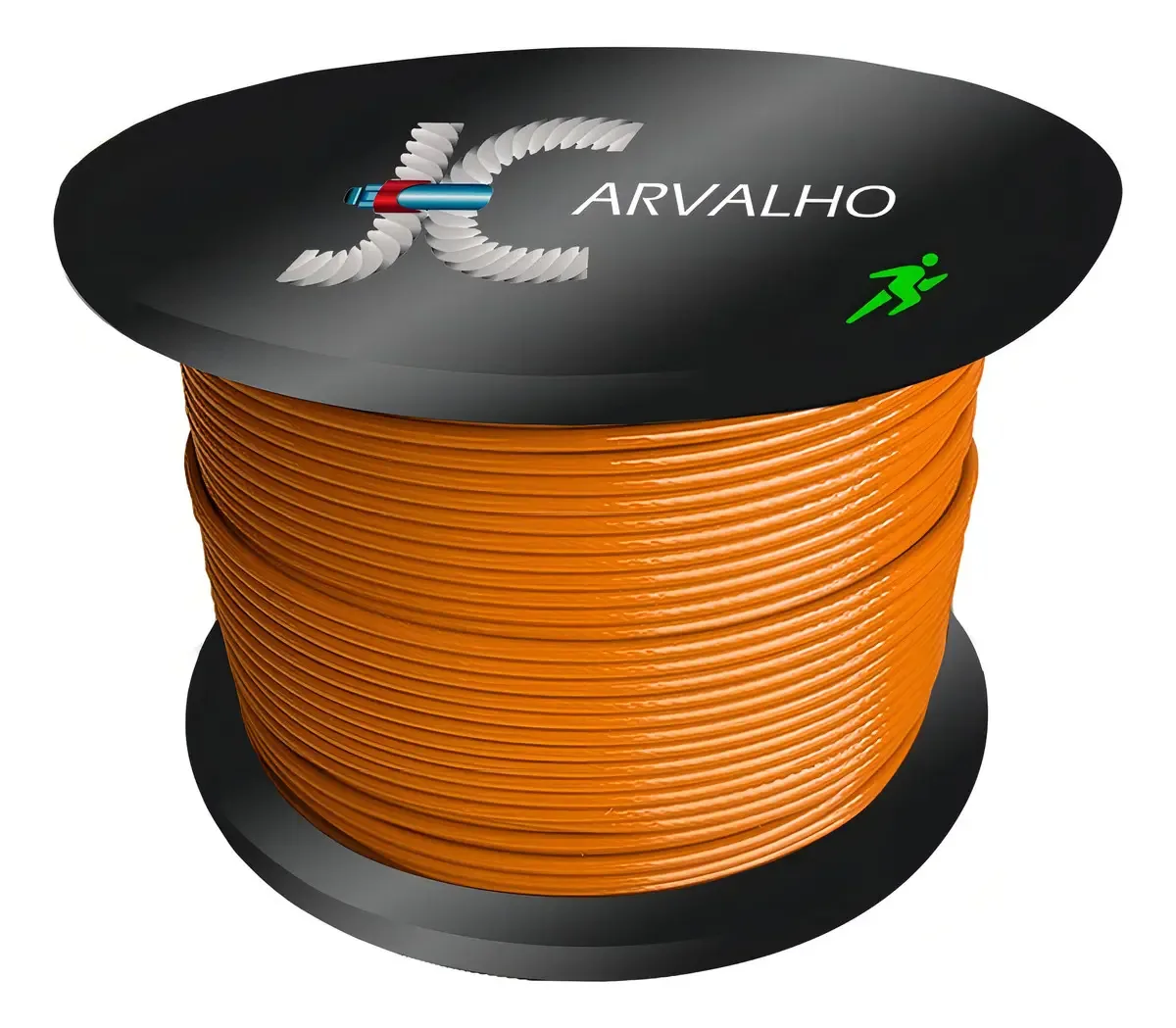 30m Cabo De Aço 1/8 Revestido Pvc Laranja 6x7