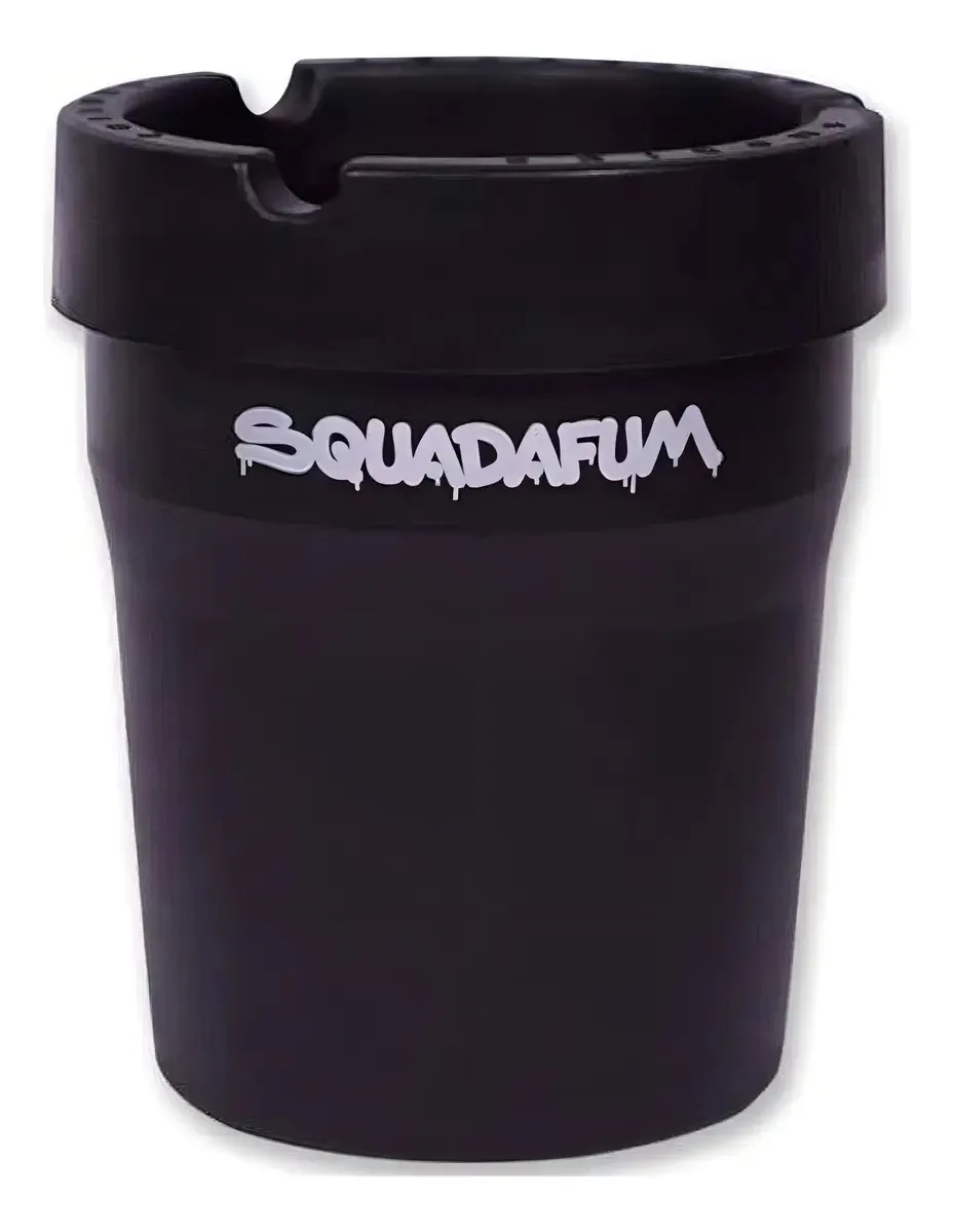 Cinzeiro Turn Off Squadafum Sdf098 - Preto - 11cm