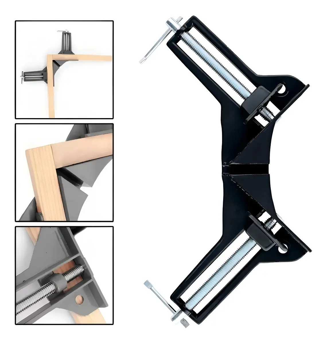 Grampo Sargento Angular 90° Toolsworld Abertura 7,5cm Alumínio