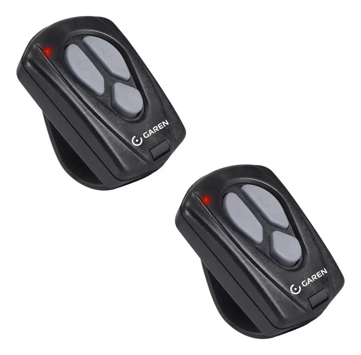 Kit 2 Controles Remotos Garen 433.92MHz para Portão Eletrônico Preto