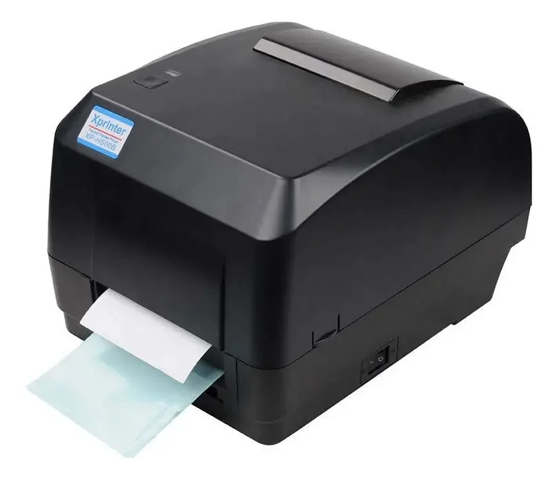 Impressora de etiquetas têxteis e papel H500e 25mm-118mm Xprinter, cor preta