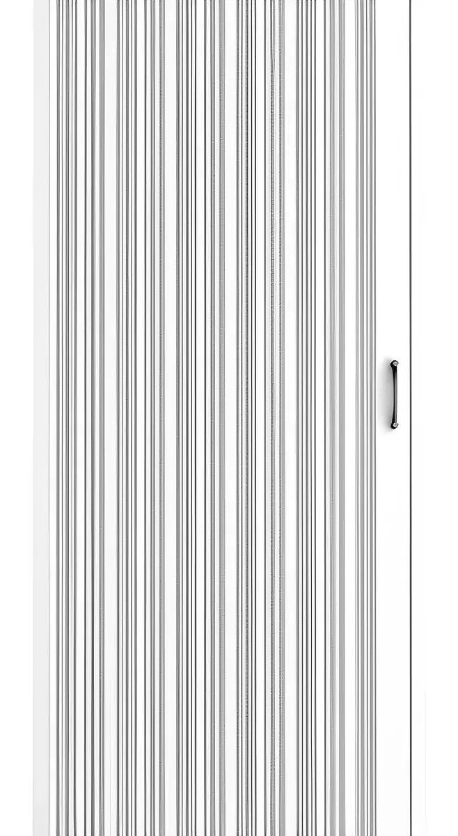 Box de Chuveiro BCF Sanfonado Branco em PVC 1,00m