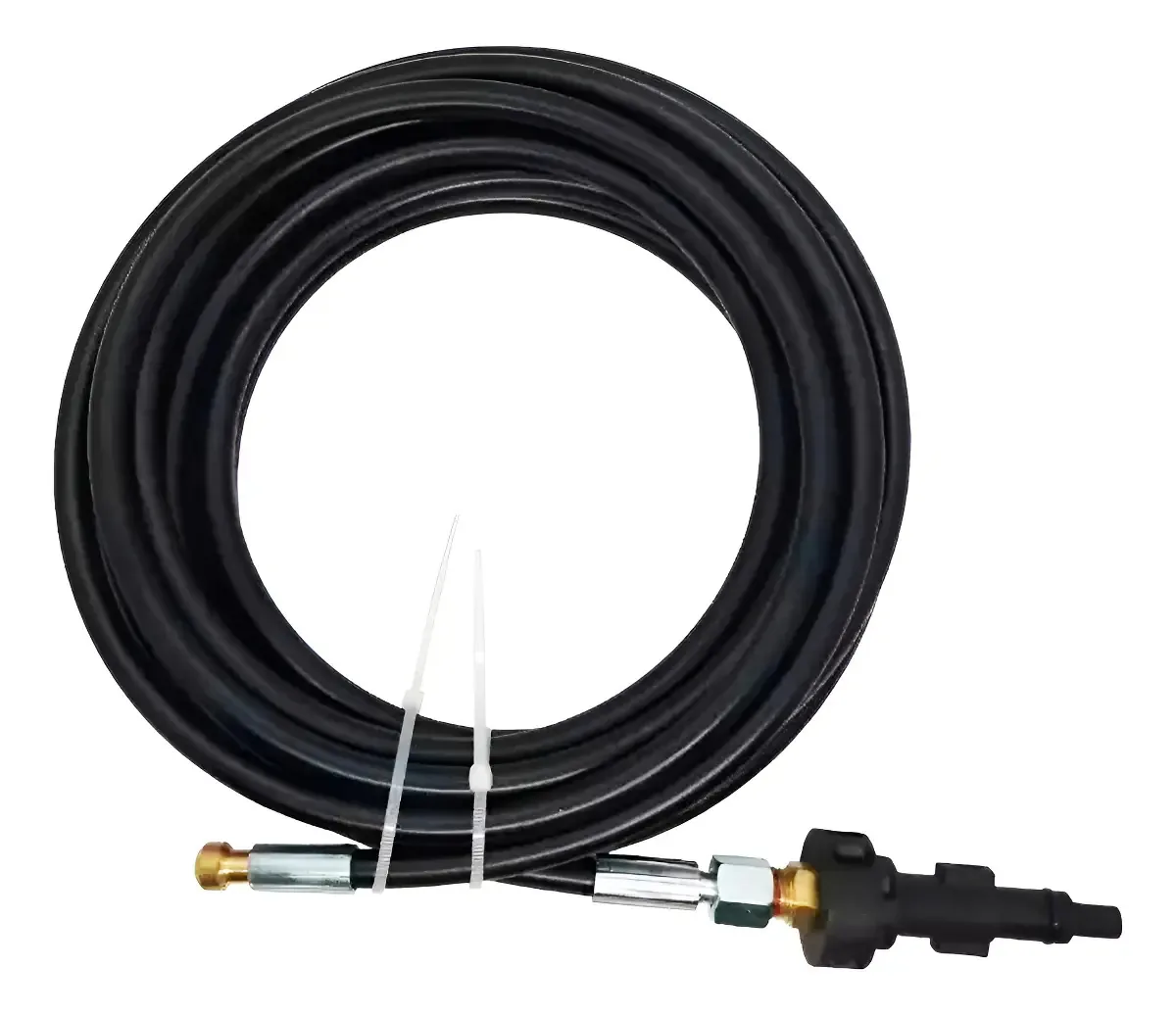 Mangueira 10m Flexível Para Desobstrução De Ralos E Canos Cor Preto
