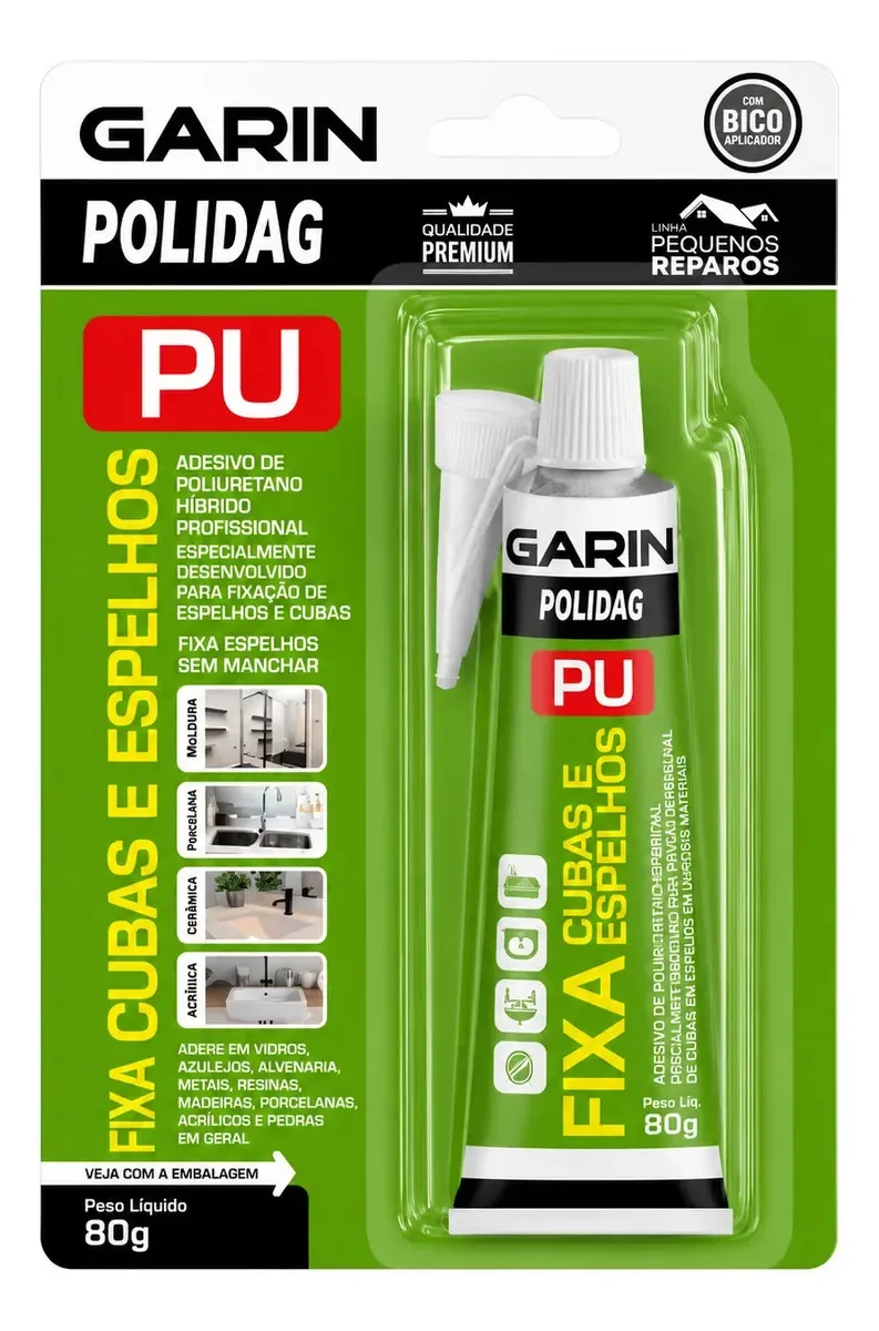 Polidag Cubas E Espelhos Branco 80g - Garin