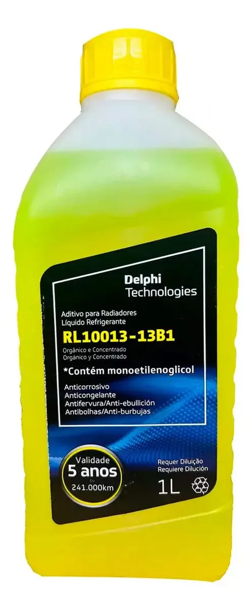 Aditivo Radiador Delphi Concentrado Amarelo 1lt Rl10013