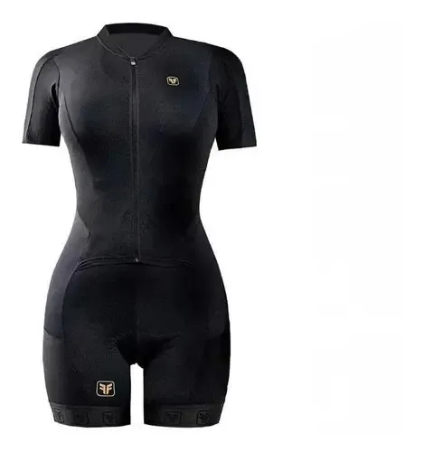 Macaquinho Ciclismo Feminino Free Force Black