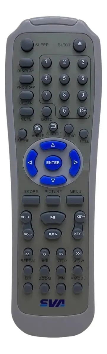 Controle Remoto para DVD SVA D 2188 da Eletronica Castro