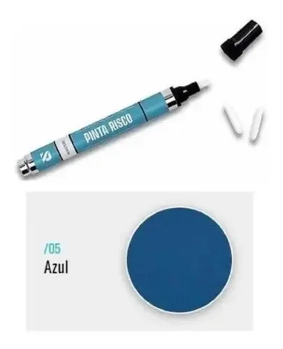Caneta Para Retoque Em Mdf E Madeira - Azul Secreto