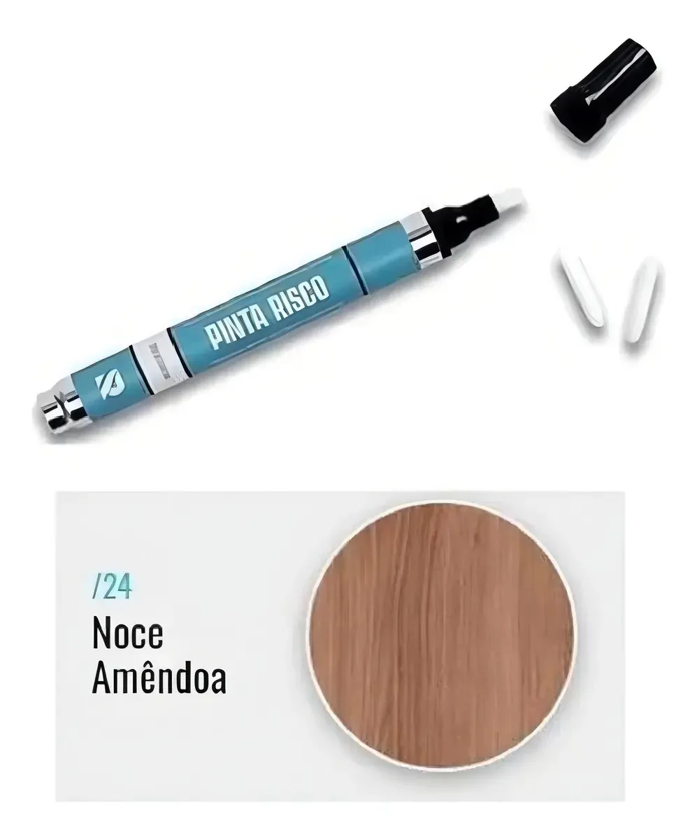 Caneta Para Retoque Em Mdf E Madeira - Noce Amêndoa