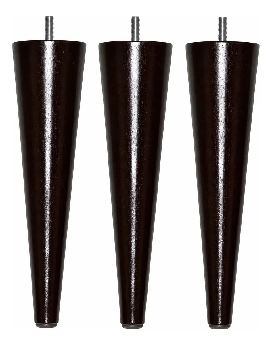 Pés Retro Component Madeira Pinus Palito 21cm Para Móveis e Decoração
