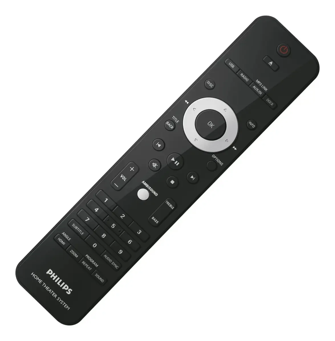 Control Remoto Para Theater Philips Hts8140 Hts5120 Hts8150 - Preto