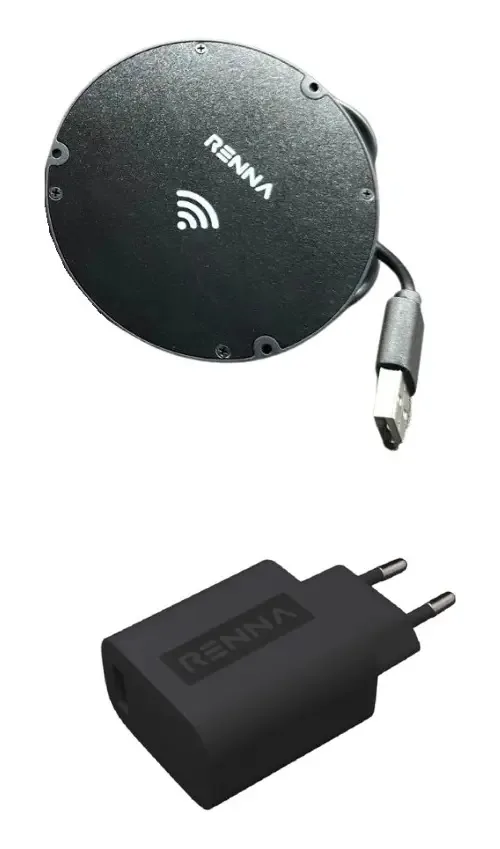 Carregador Indução Invisível 10W Wireless Renna Mesa Bancada USB