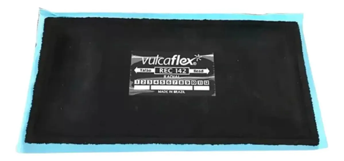 Manchão Quadrado Carro Vulcaflex REC-142 Radial 130x260mm 10 Unidades