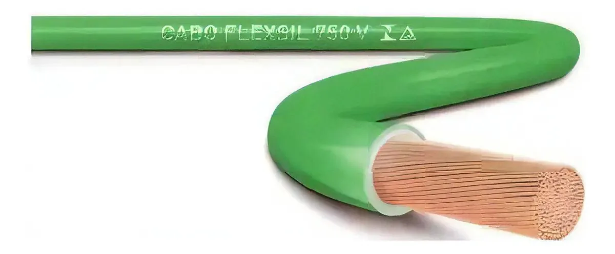 Cabo Elétrico Unipolar N&D 1.50mm² Verde de Cobre 750V para Instalações