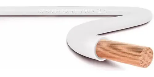 Cabo Flexível SIL Fios 2,50mm 750V Branco 30m PVC Instalações