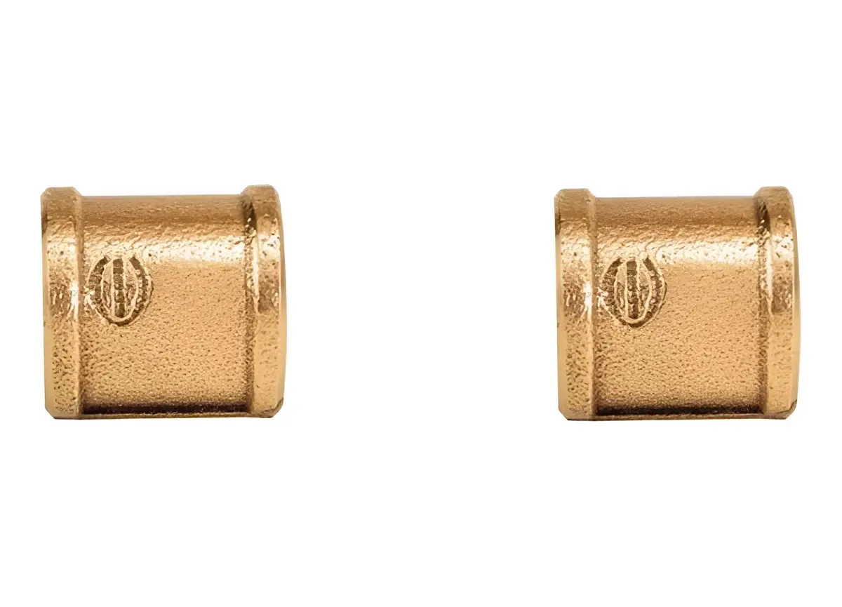 Luva Hidráulica de Bronze Eluma 1/2" Kit com 2 Peças para Instalações