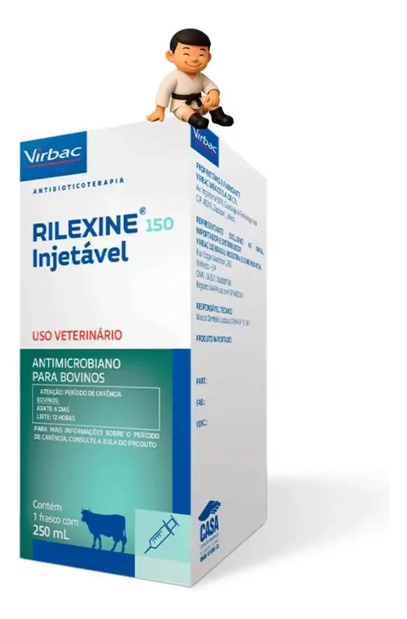 Rilexine 150 Inj. 250 Ml Virbac Cefalexina Para Bovinos