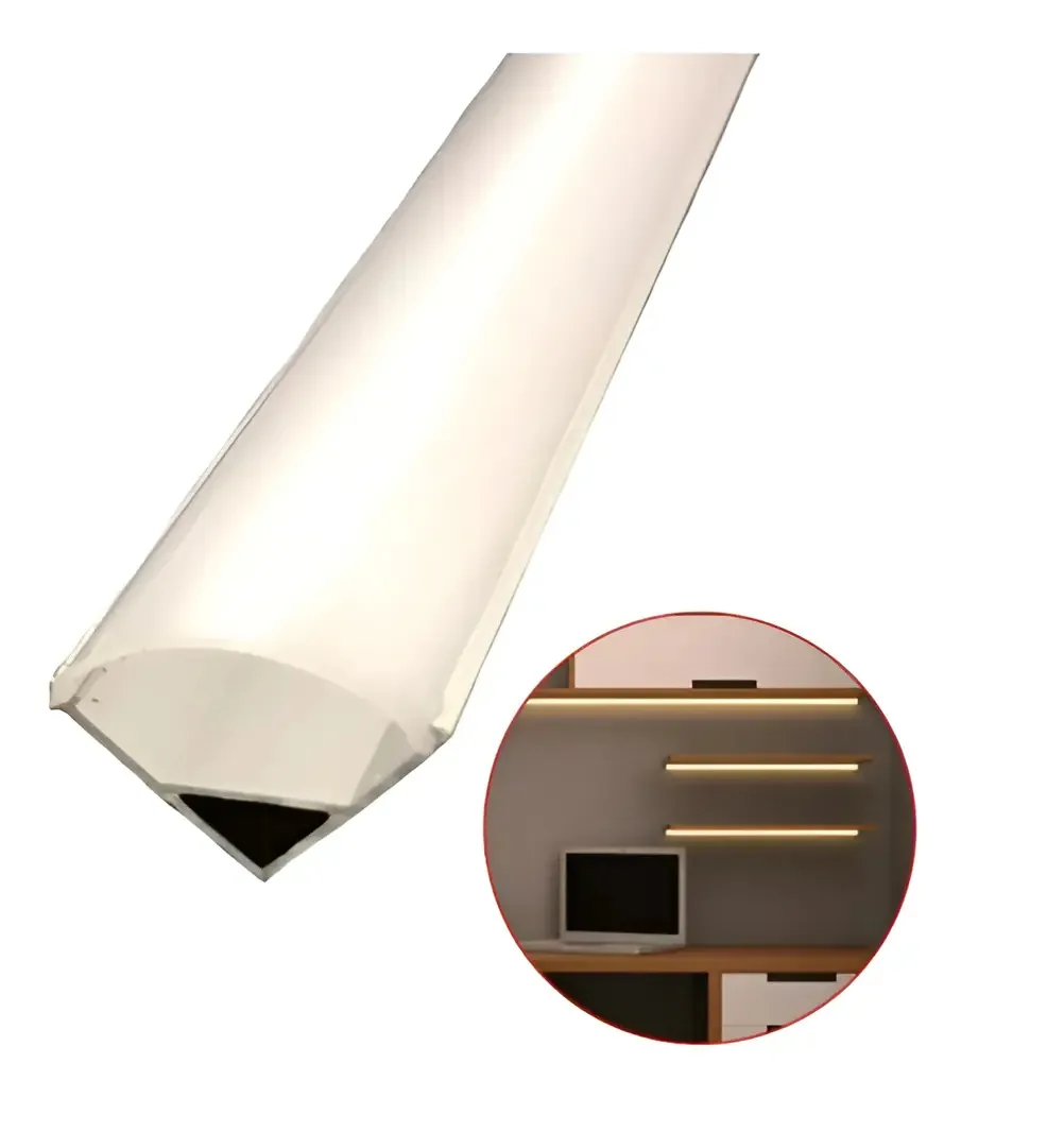 8 Barras 2m Perfil Sobrepor Canto P/ Fita Led Moveis Cozinha