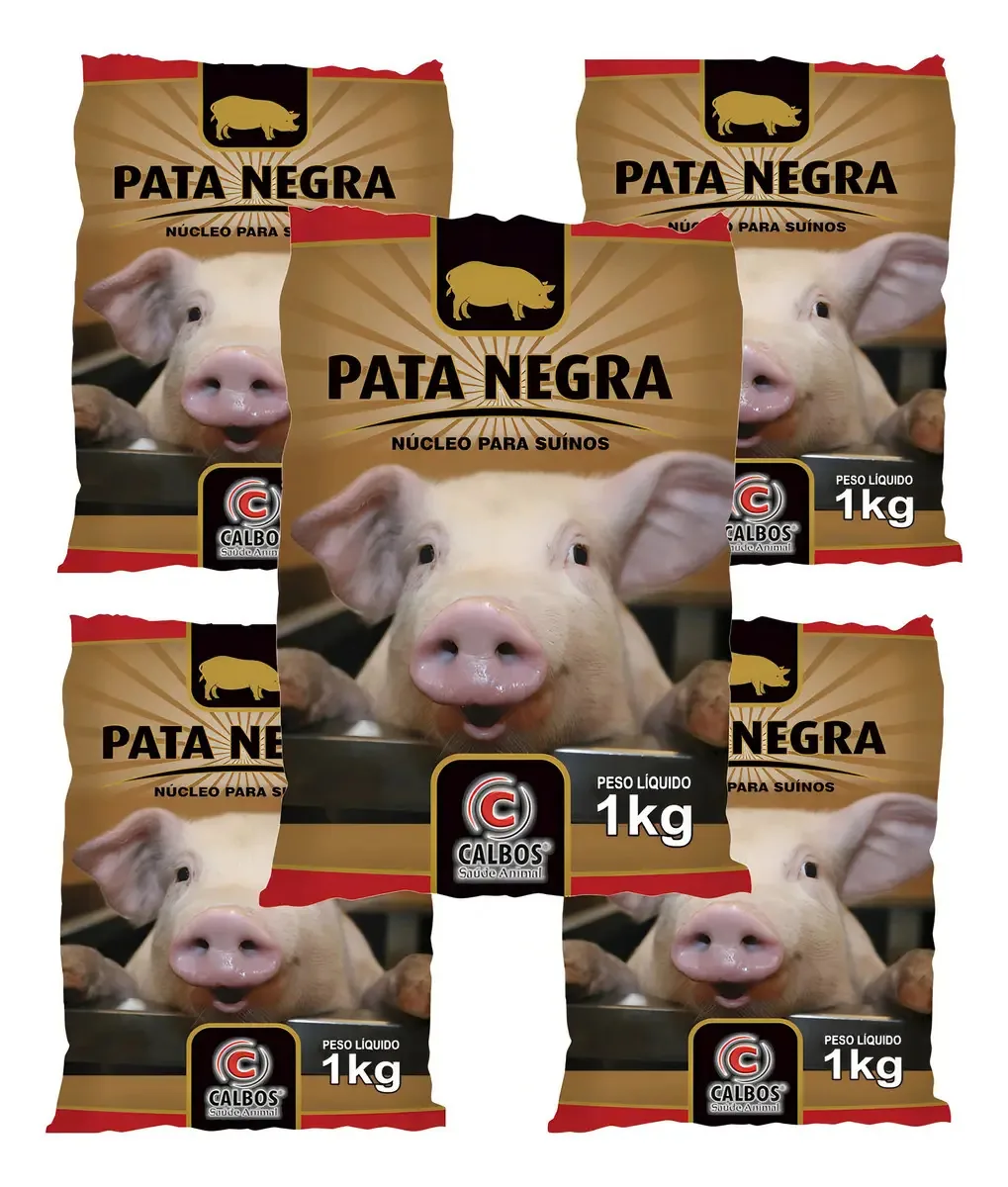 Kit 5 Unidades - Pata Negra Calbos Núcleo Para Suínos 1kg