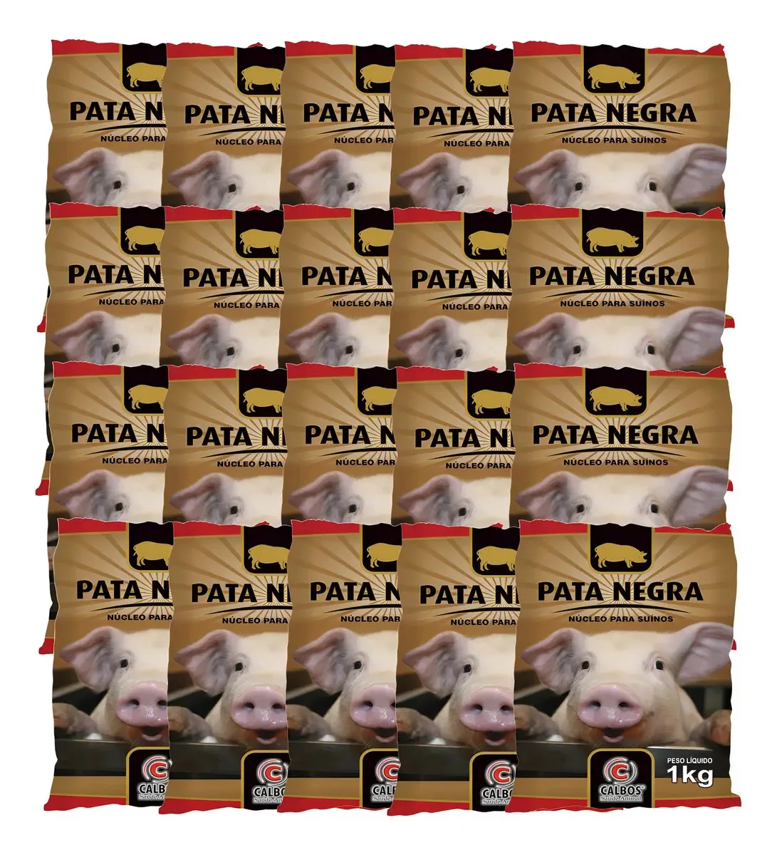 Kit 20 Unidades- Pata Negra Calbos Núcleo Para Suínos 1kg