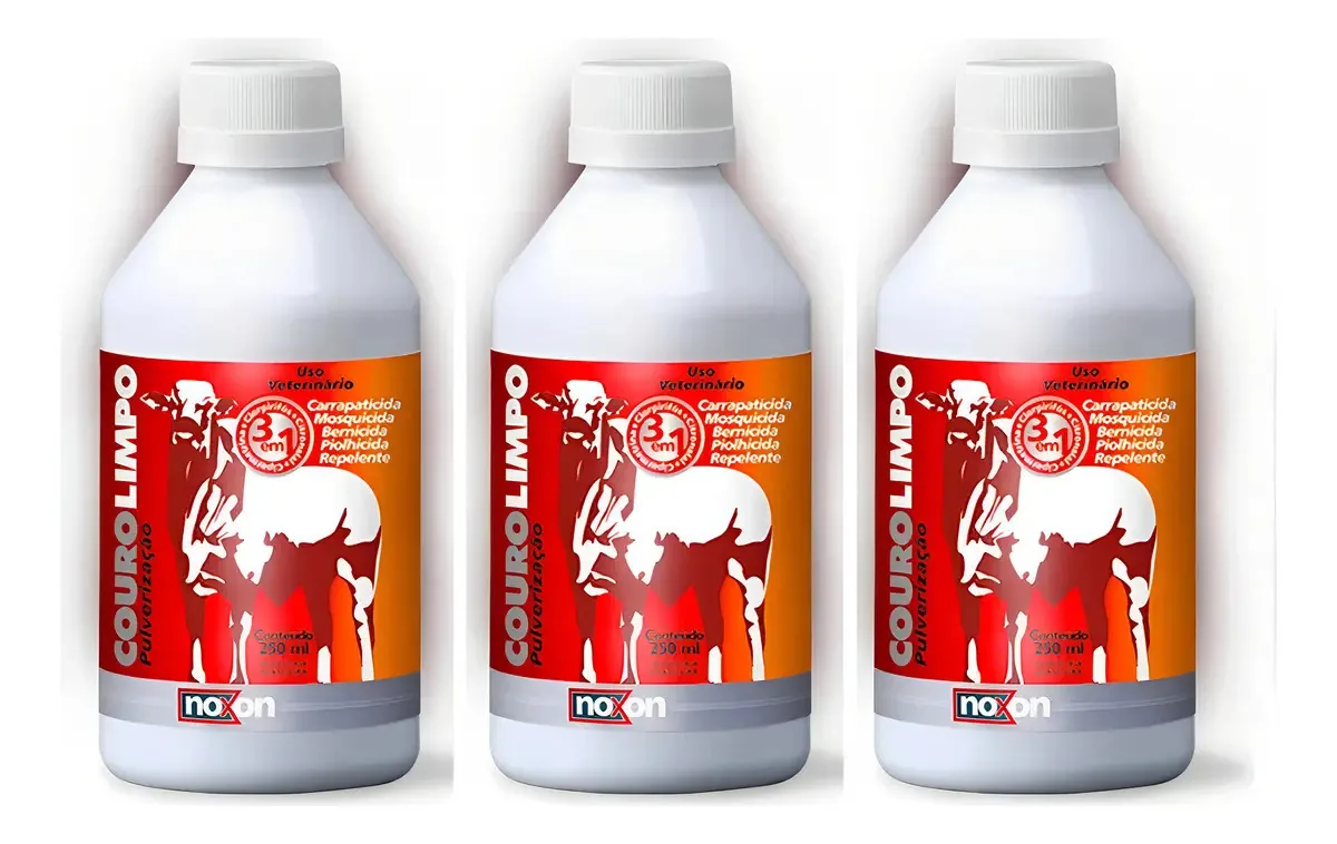 Kit 3 Unidades - Couro Limpo Pulverização 250ml Noxon