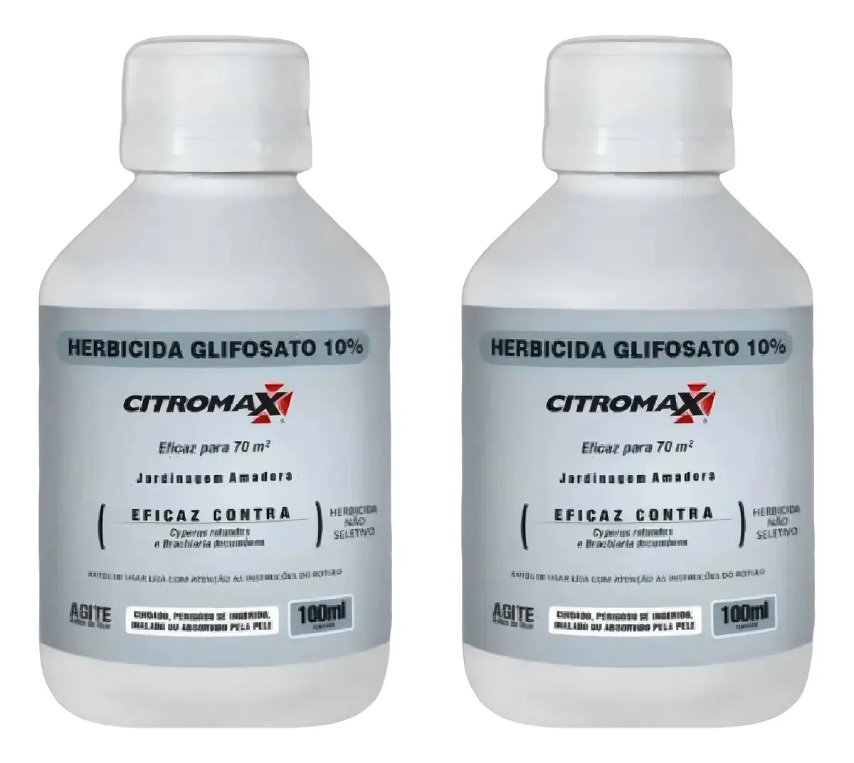 Kit 2 Unidades - Herbicida Glifosato 10% 100ml Citromax