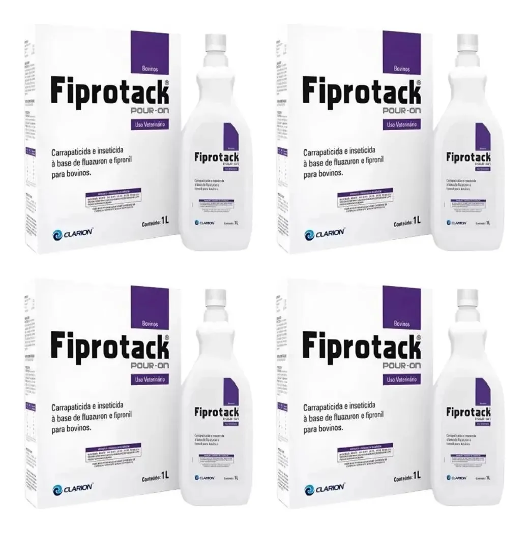 Vetoquinol Fiprotag Antiparasitário Líquido Cavalos Kit 4x1L