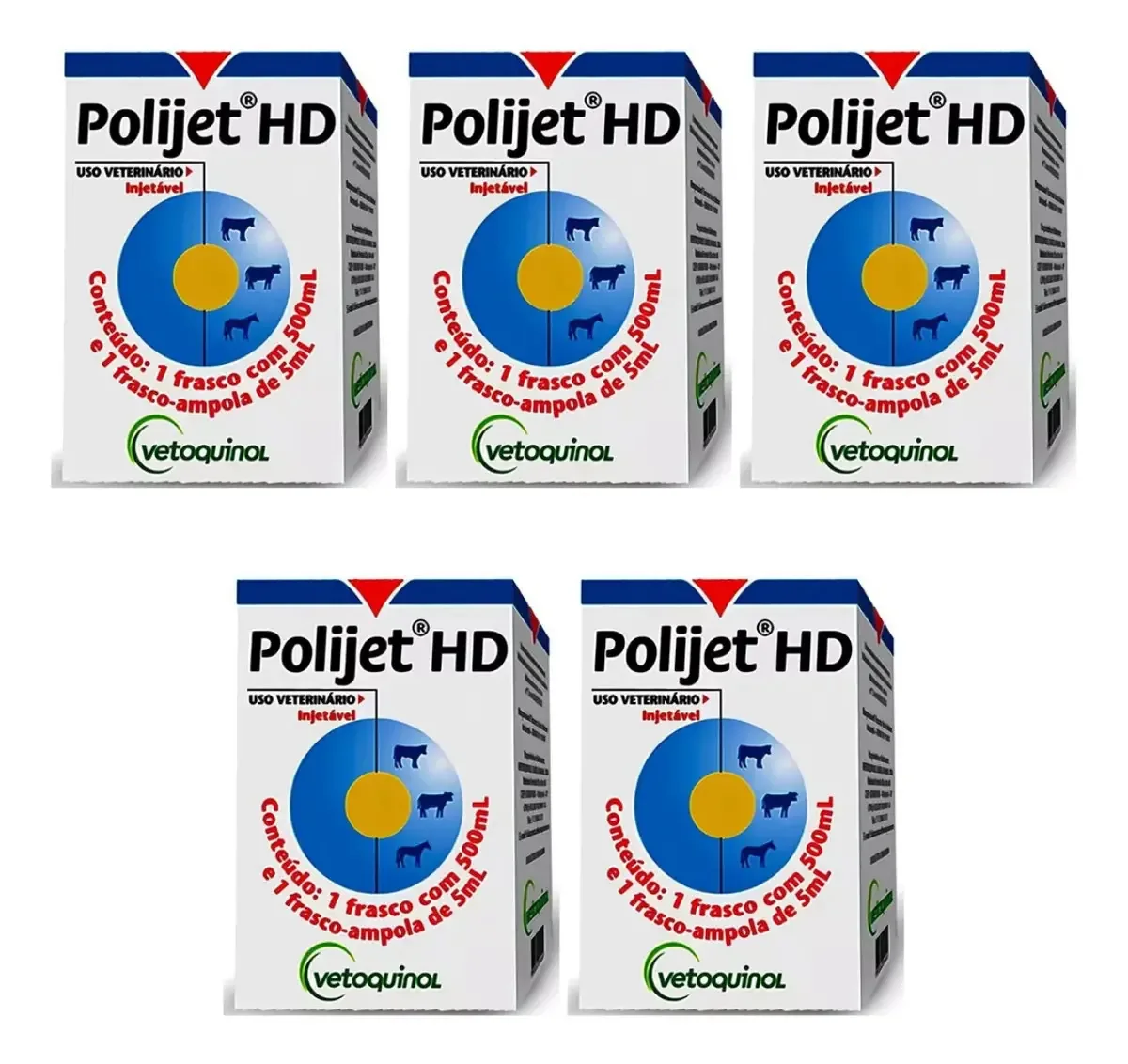 Kit 5 Unidades - Polijet Hd 500ml