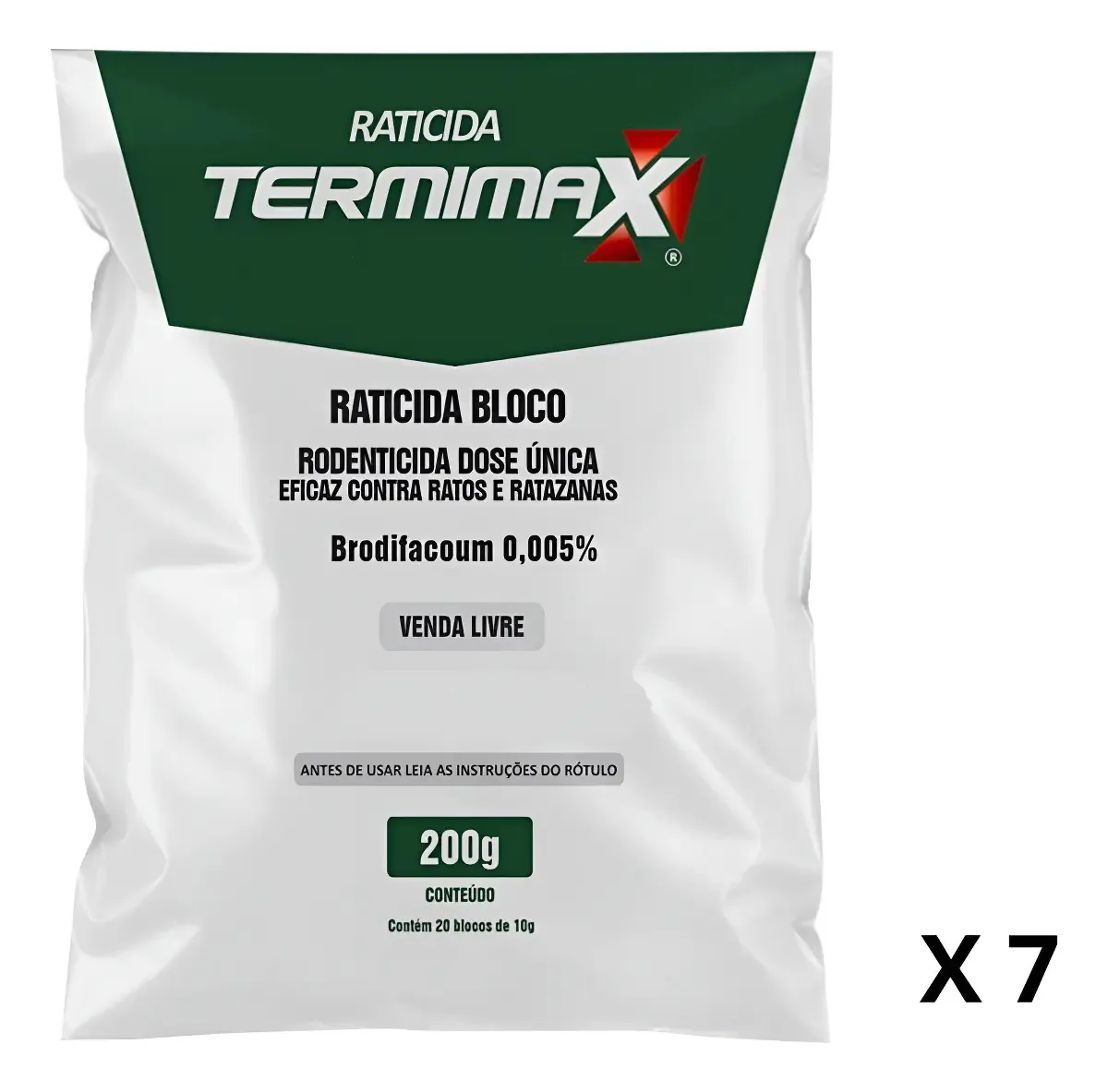 Armadilha soft bait para roedores Citromax TERMIMAX kit x 7 unidades