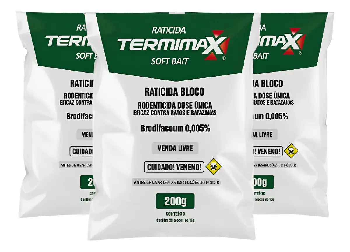 Armadilha soft bait para roedores Citromax TERMIMAX kit x 3 unidades