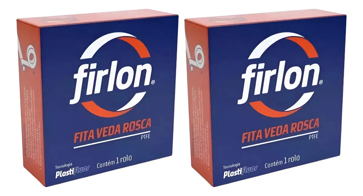 Fita Veda Rosca Firlon 18x25 1.8cm Kit 2 Unidades