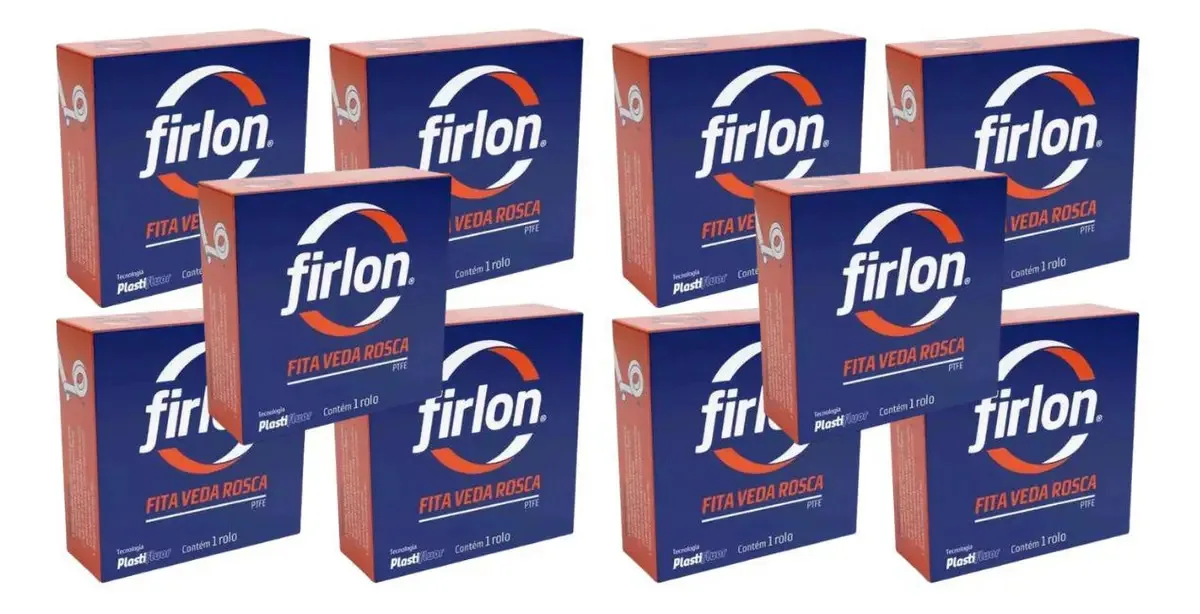 Kit 10 Unidades - Fita Veda Rosca 18x25 Firlon
