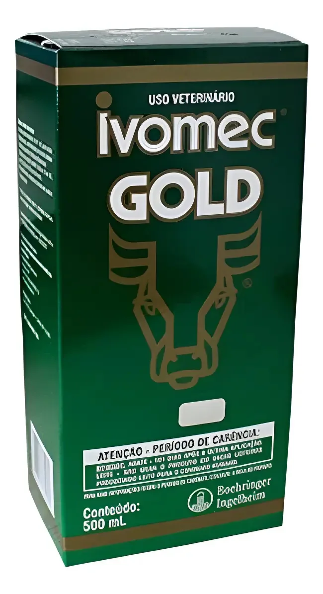Kit Ivomec Gold 2 Unidades 500ml Antiparasitário Bovinos Ivermectina