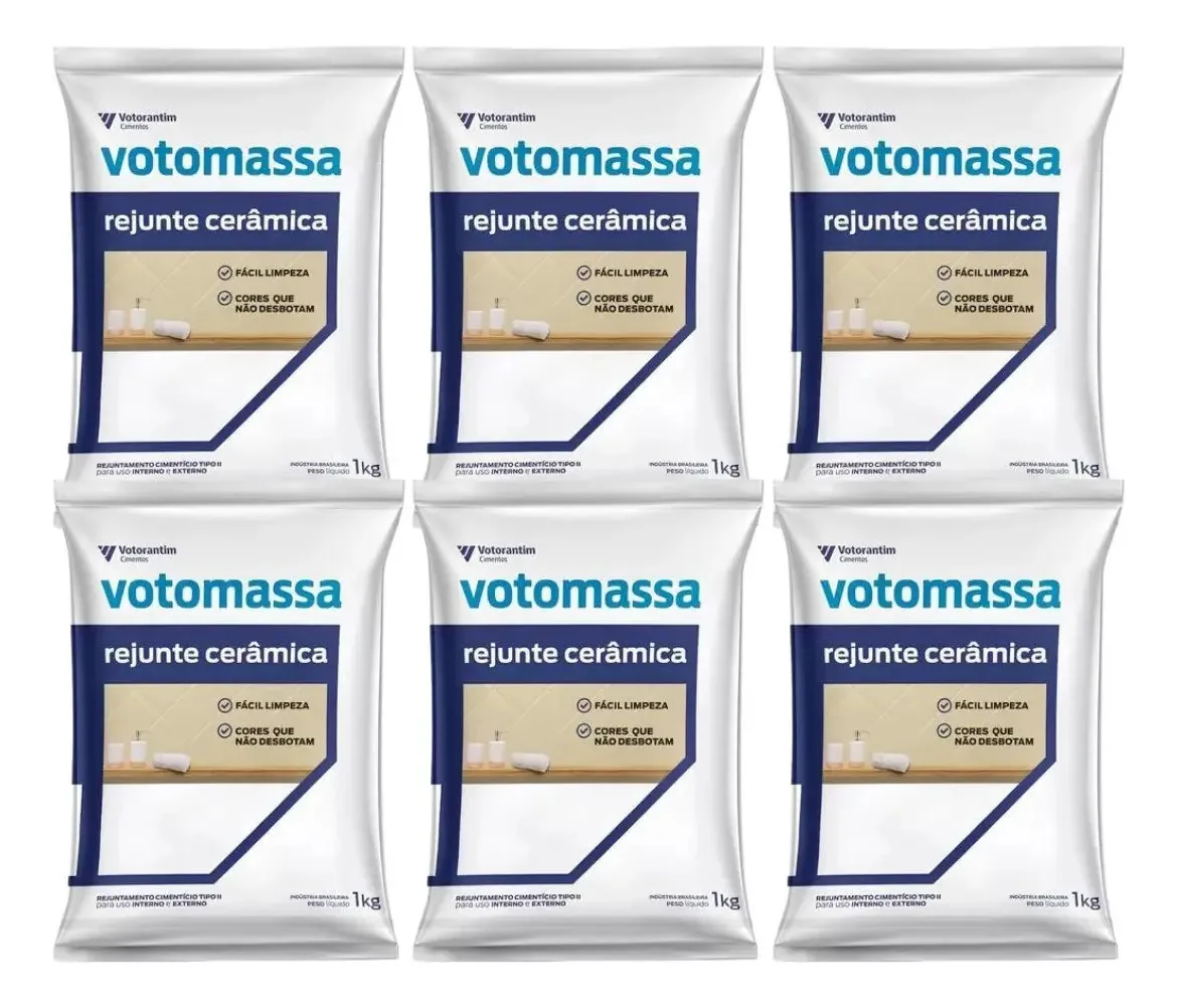 Rejunte Flexível Branco Votorantim 1kg Para Pisos e Paredes