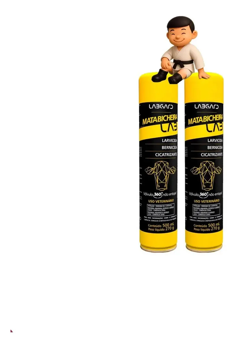 Pearson Matabicheira Lab Kit 2x500ml Controle Pragas Cavalo