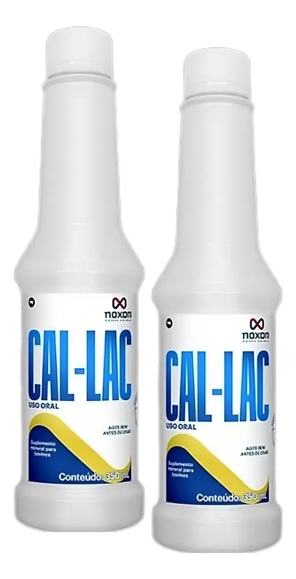 Noxon Calcário Oral Cal-Lac 350ml Suplemento Cálcio e Magnésio Bovinos