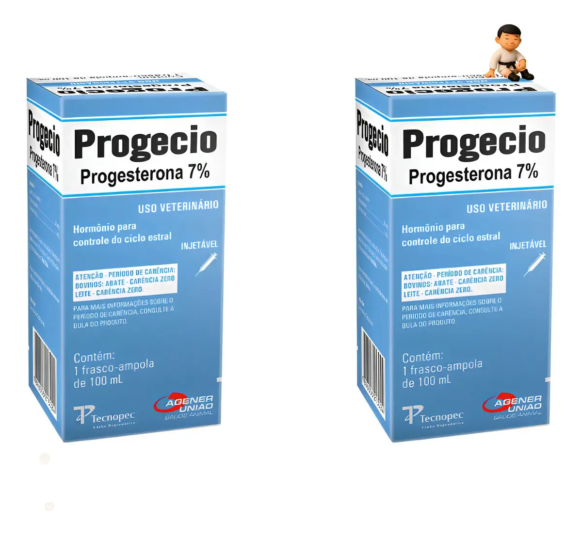 Hormônio Progesterona 7% Agener Progecio Injetável 100ml Bovinos