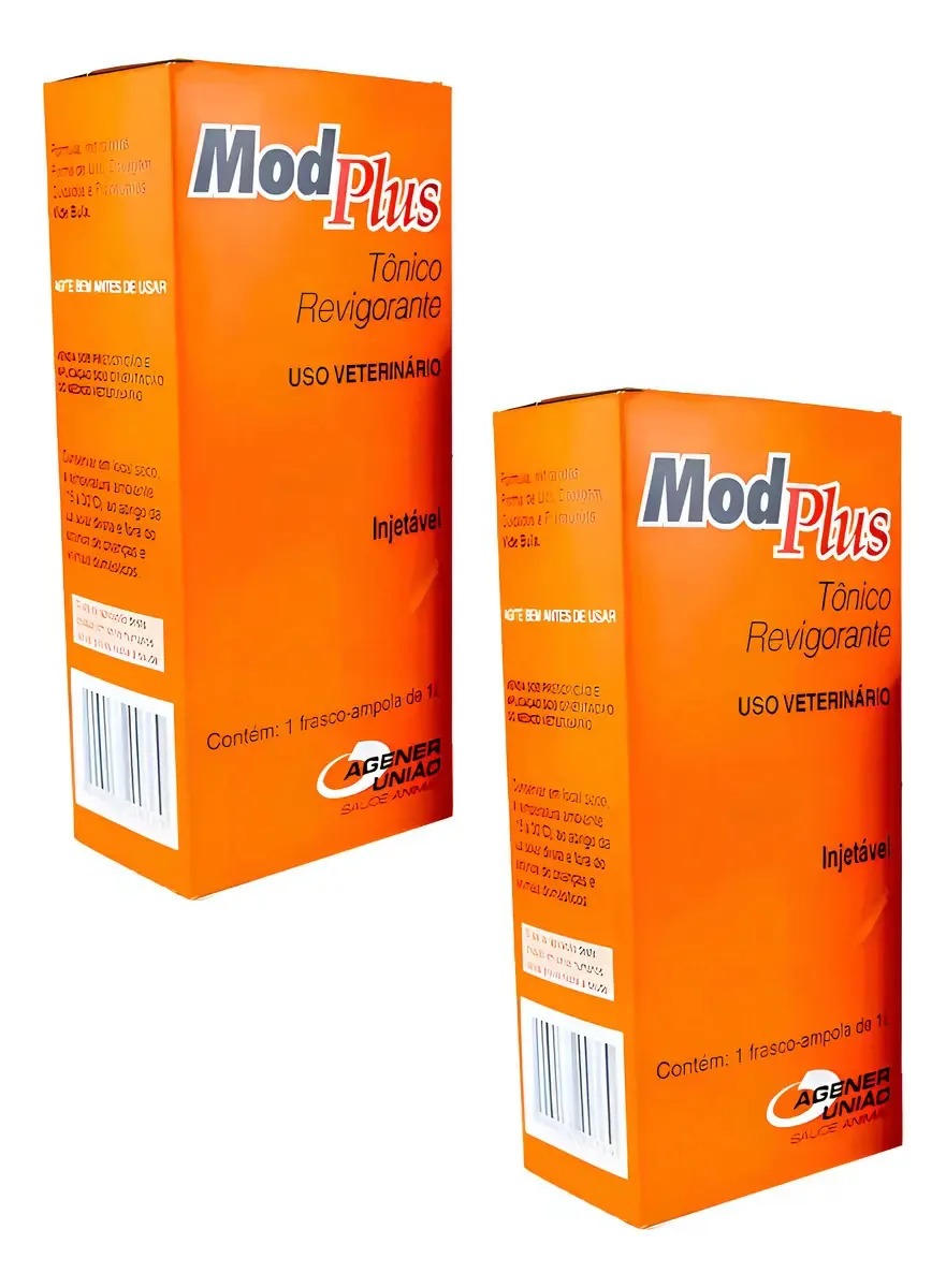 Agener Mod. Plus Injetável 1000ml Tônico Mineral para Bovinos/Ovinos/Caprinos