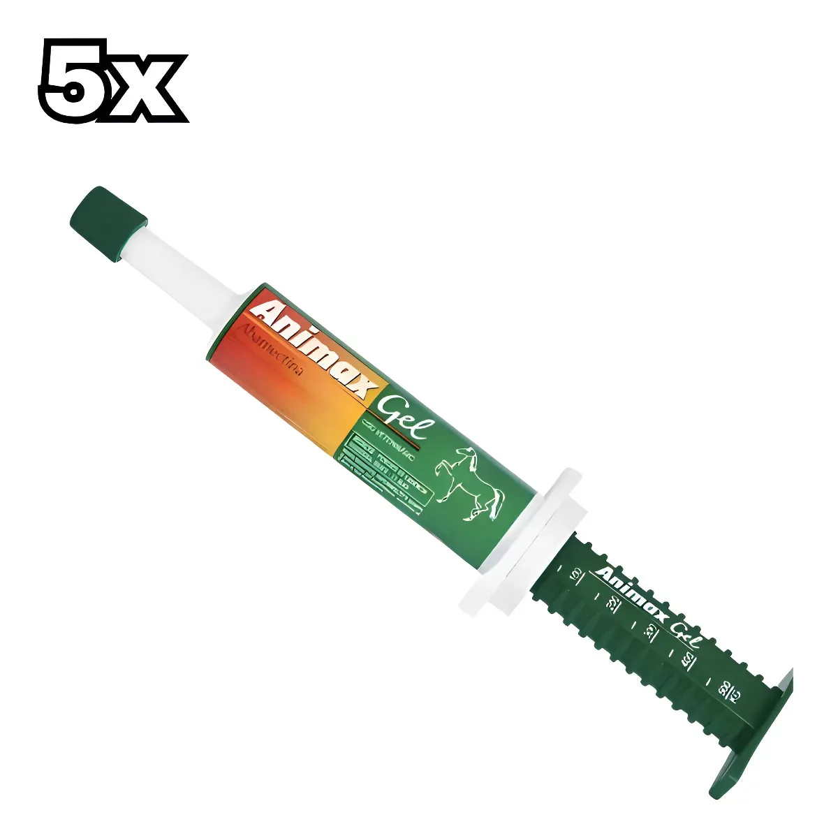 Kit 5x Animax Gel Abamectina 10g Endectocida Para Cavalos