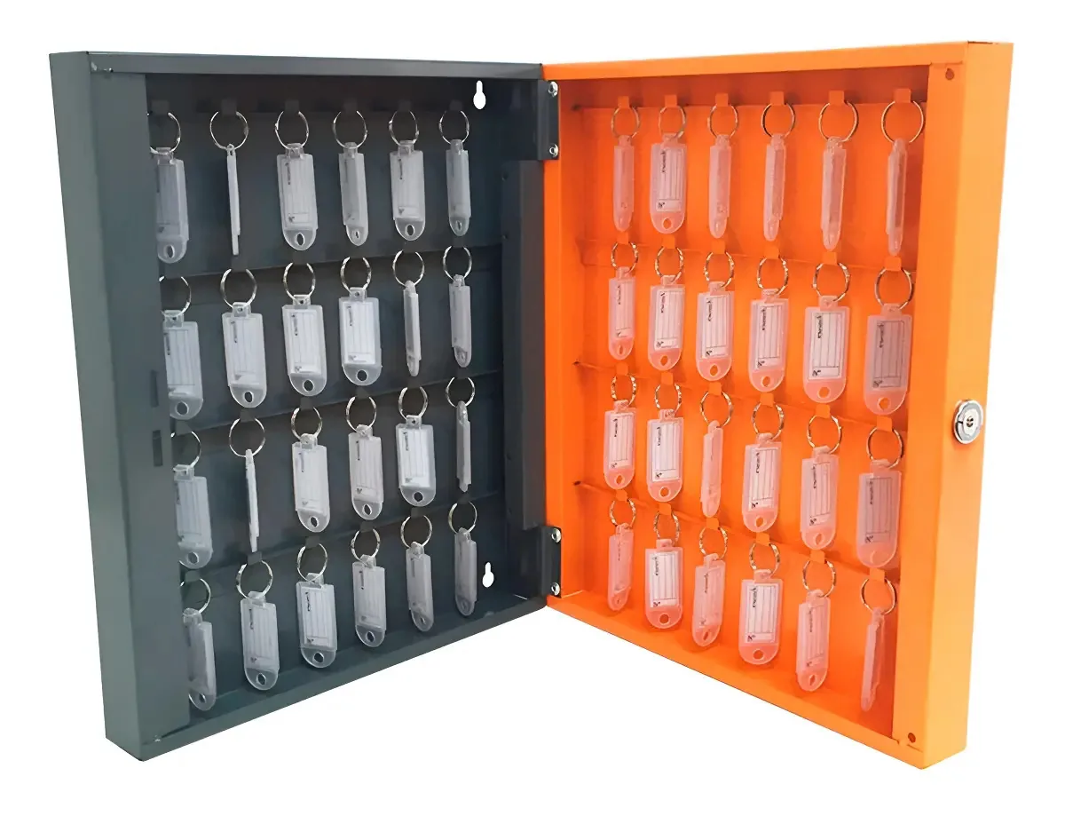 Armário Claviculário Para 48 Chaves 40010 Presto Cor Laranja