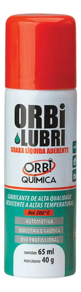 Graxa Líquida Spray Resina 65ml Orbi Lubrificante 6112