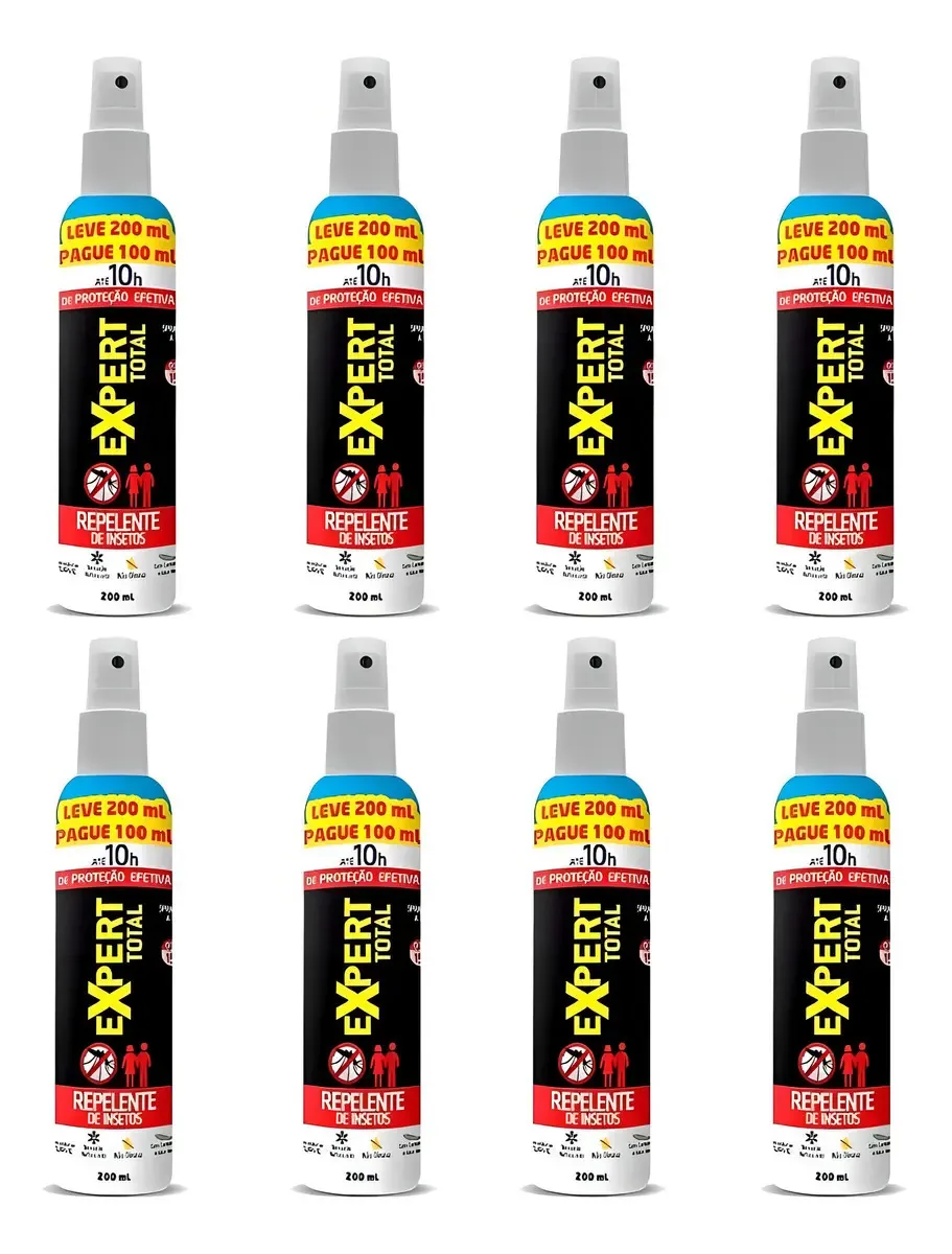 Kit 8 Repelentes P/ Insetos Spray 200ml 0063669 Nutriex