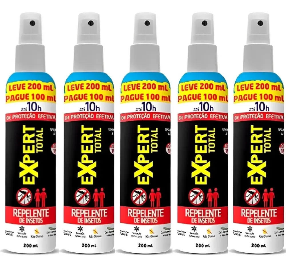 Kit 5 Repelentes Insetos Spray 200ml 0063669 Nutriex