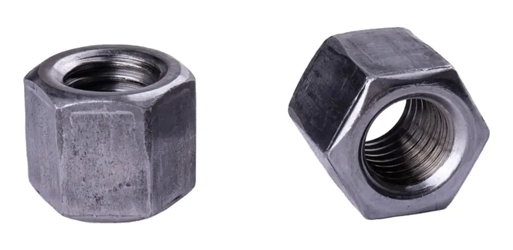 Porca Sextavada Dupla Polida Rosca Grossa 10mm - 50 Pcs