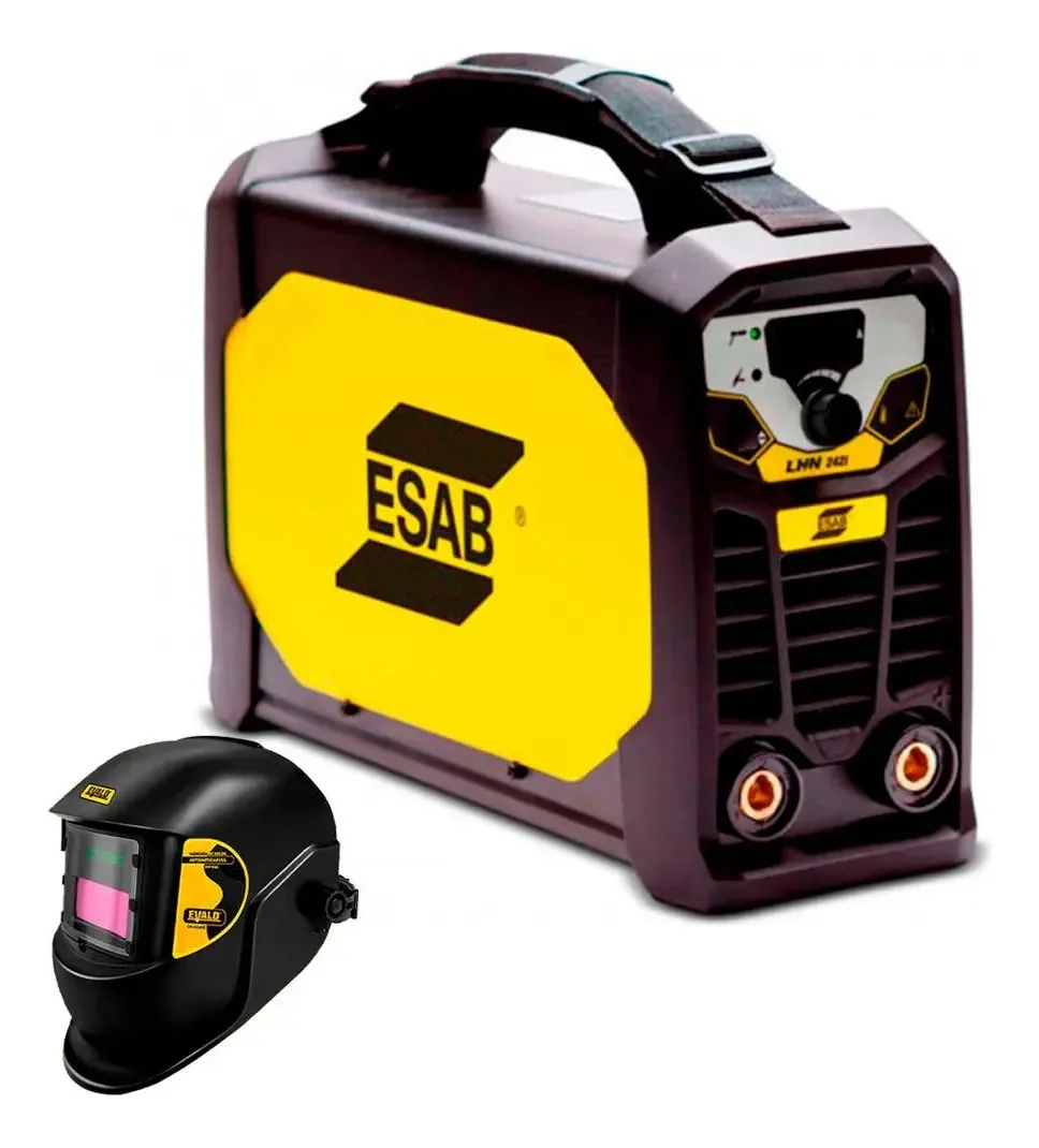 Máquina Solda Inversora Lhn 242i Esab + Máscara Solda Evald