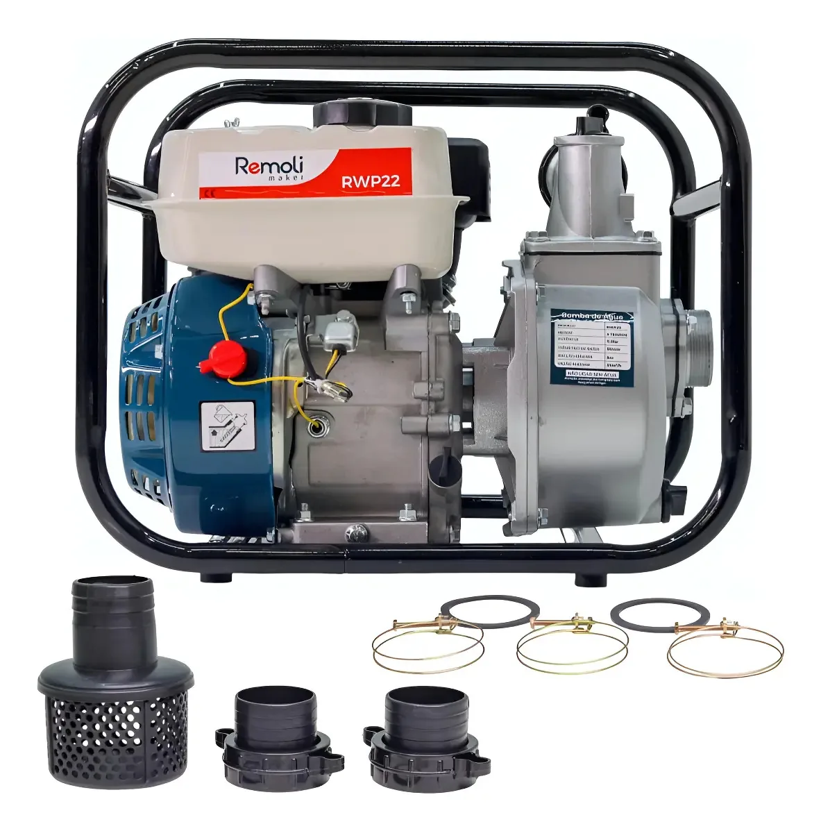 Motobomba Gasolina 5,5hp Autoescorvante 2 X 2 Remoli Rsp22