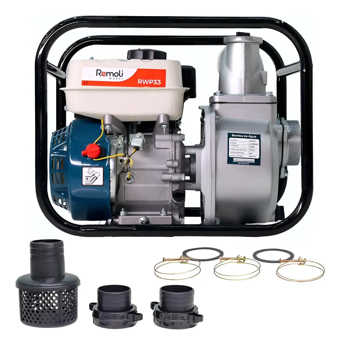 Motobomba Gasolina 6,5hp Autoescorvante 3 X3 Remoli Rsp33