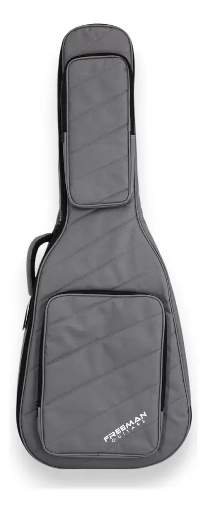 Estojo para guitarra Freeman Folk - Cinza