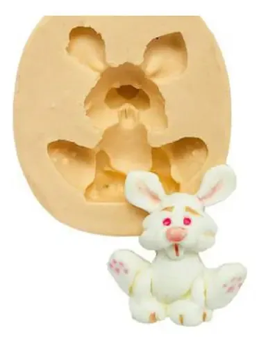 Molde De Silicone Coelho Fofo