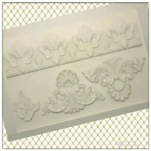 Molde De Silicone Arabesco Flores